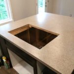 new countertop island with sink